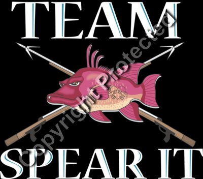 Team Spear It Back of shirt for Dark