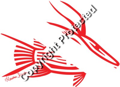 Tribal Scuba Flag Hogfish